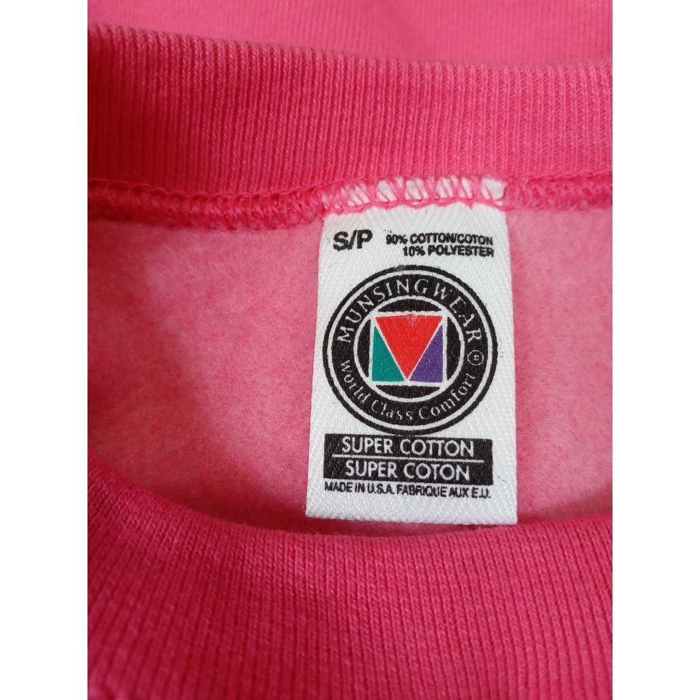 Vintage Munsingwear Alabama Sweatshirt Size S Pink Embroidered 90s Gameday Y2K - Picture 7 of 10